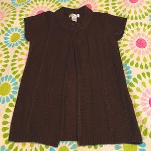 Cap sleeve sweater vest